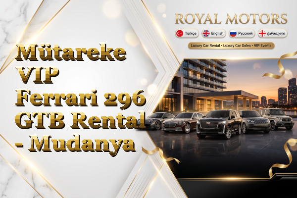 Mütareke VIP Ferrari 296 GTB Rental - Mudanya
