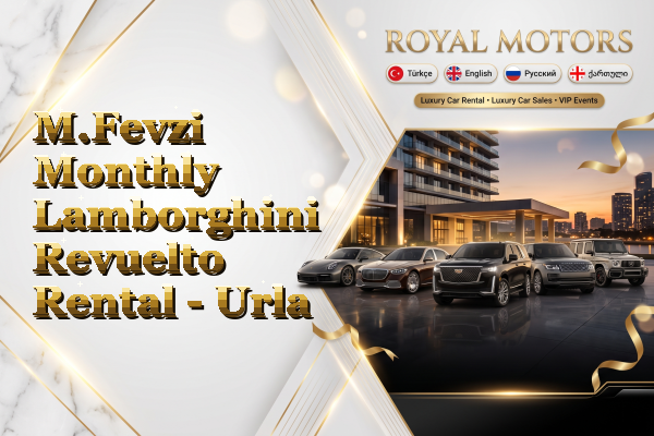 M.Fevzi Monthly Lamborghini Revuelto Rental - Urla