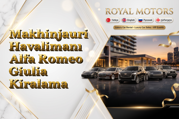 Makhinjauri Havalimanı Alfa Romeo Giulia Kiralama