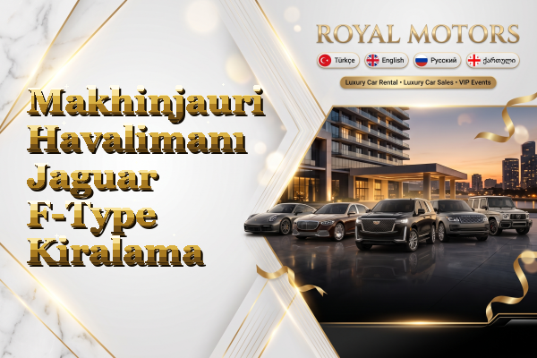 Makhinjauri Havalimanı Jaguar F-Type Kiralama
