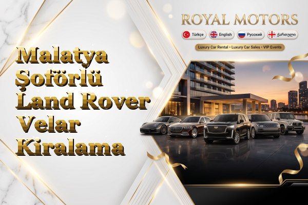 Malatya Şoförlü Land Rover Velar Kiralama