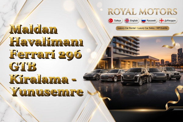 Maldan Havalimanı Ferrari 296 GTB Kiralama - Yunusemre
