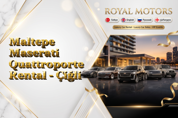 Maltepe Maserati Quattroporte Rental - Çiğli
