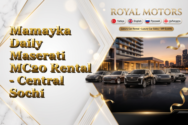 Mamayka Daily Maserati MC20 Rental - Central Sochi