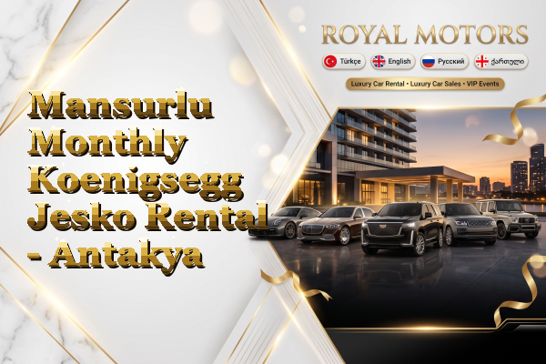 Mansurlu Monthly Koenigsegg Jesko Rental - Antakya