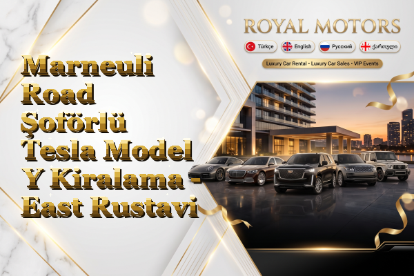 Marneuli Road Şoförlü Tesla Model Y Kiralama - East Rustavi