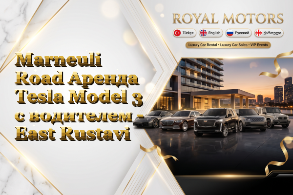 Marneuli Road Аренда Tesla Model 3 с водителем - East Rustavi