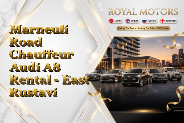 Marneuli Road Chauffeur Audi A8 Rental - East Rustavi