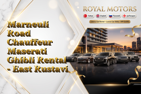 Marneuli Road Chauffeur Maserati Ghibli Rental - East Rustavi