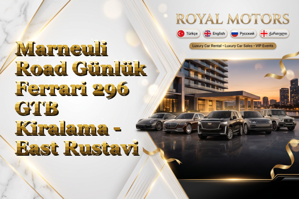 Marneuli Road Günlük Ferrari 296 GTB Kiralama - East Rustavi