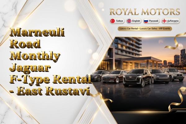 Marneuli Road Monthly Jaguar F-Type Rental - East Rustavi