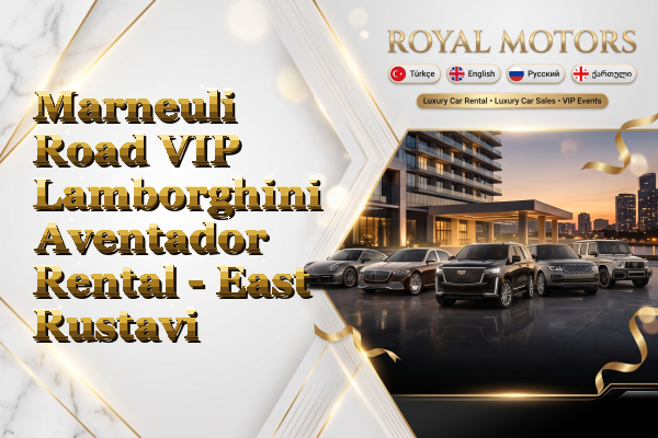 Marneuli Road VIP Lamborghini Aventador Rental - East Rustavi