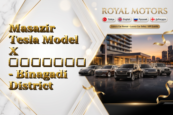 Masazir Tesla Model X გაყიდვა - Binagadi District