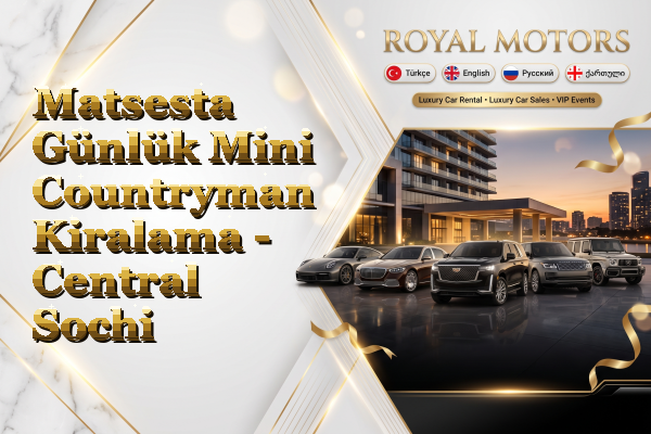 Matsesta Günlük Mini Countryman Kiralama - Central Sochi