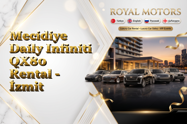 Mecidiye Daily Infiniti QX80 Rental - İzmit
