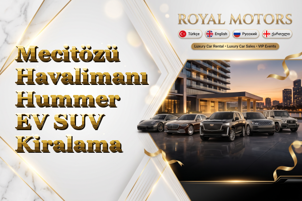 Mecitözü Havalimanı Hummer EV SUV Kiralama