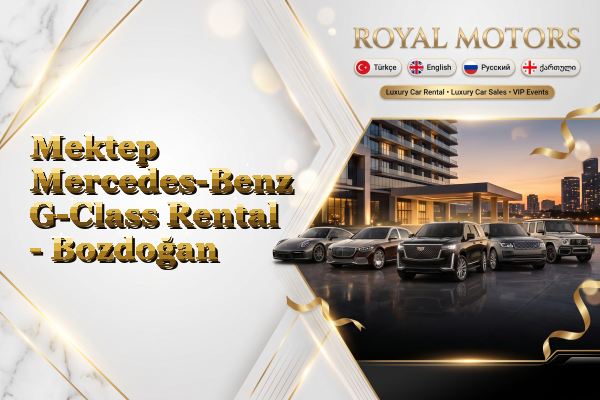 Mektep Mercedes-Benz G-Class Rental - Bozdoğan