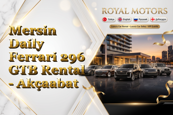 Mersin Daily Ferrari 296 GTB Rental - Akçaabat