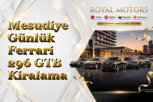 Mesudiye Günlük Ferrari 296 GTB Kiralama
