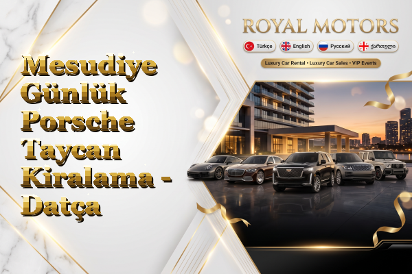 Mesudiye Günlük Porsche Taycan Kiralama - Datça