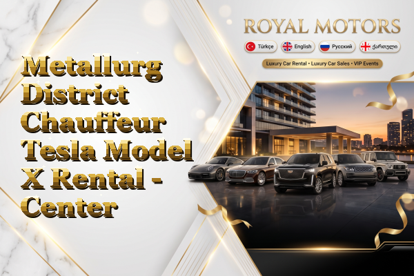Metallurg District Chauffeur Tesla Model X Rental - Center
