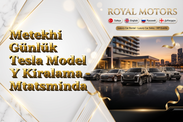 Metekhi Günlük Tesla Model Y Kiralama - Mtatsminda
