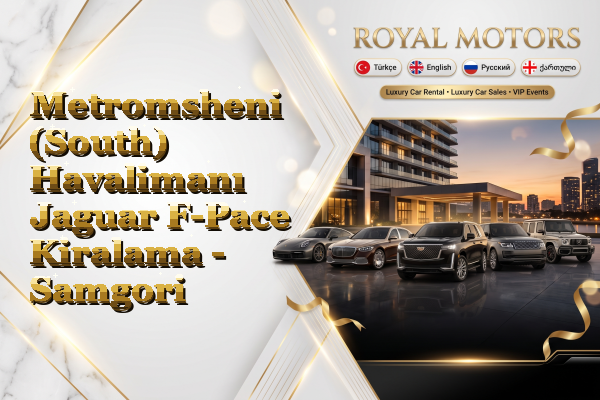 Metromsheni (South) Havalimanı Jaguar F-Pace Kiralama - Samgori