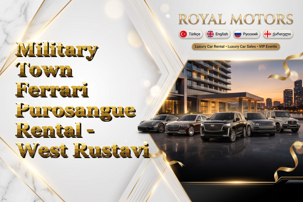Military Town Ferrari Purosangue Rental - West Rustavi