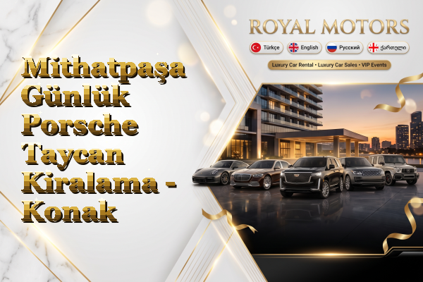 Mithatpaşa Günlük Porsche Taycan Kiralama - Konak