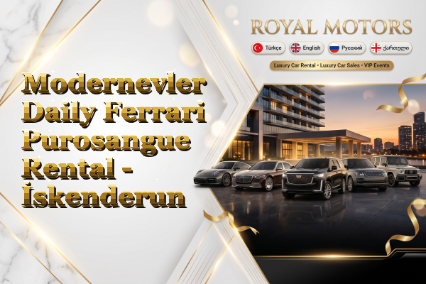 Modernevler Daily Ferrari Purosangue Rental - İskenderun