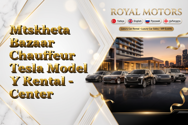 Mtskheta Bazaar Chauffeur Tesla Model Y Rental - Center
