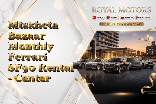 Mtskheta Bazaar Monthly Ferrari SF90 Rental - Center