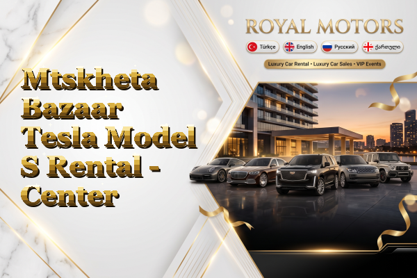 Mtskheta Bazaar Tesla Model S Rental - Center