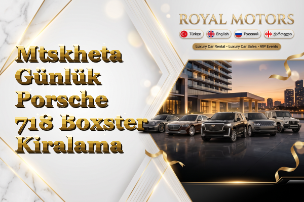 Mtskheta Günlük Porsche 718 Boxster Kiralama