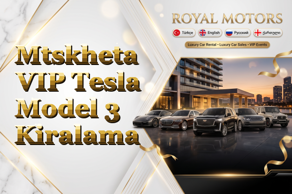 Mtskheta VIP Tesla Model 3 Kiralama