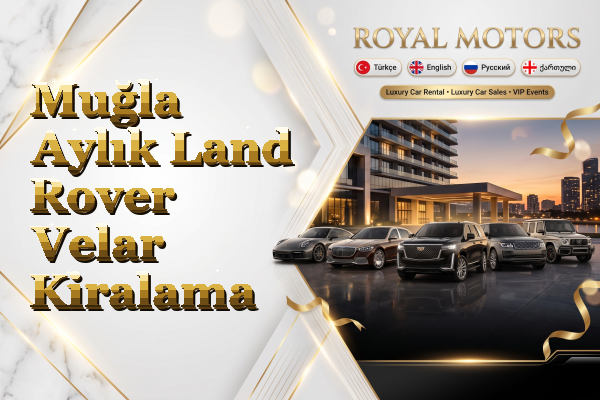 Muğla Aylık Land Rover Velar Kiralama