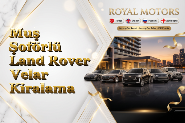 Muş Şoförlü Land Rover Velar Kiralama