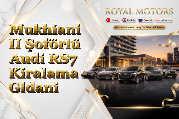 Mukhiani II Şoförlü Audi RS7 Kiralama - Gldani