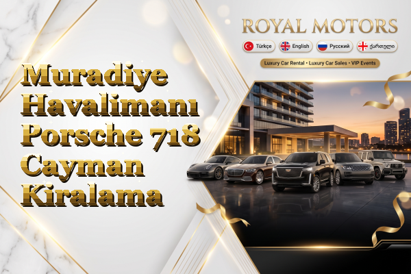 Muradiye Havalimanı Porsche 718 Cayman Kiralama