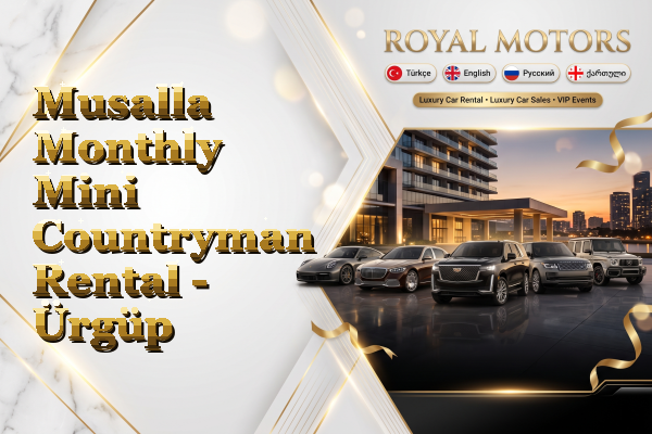 Musalla Monthly Mini Countryman Rental - Ürgüp