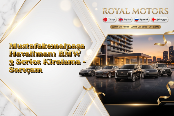 Mustafakemalpaşa Havalimanı BMW 3 Series Kiralama - Sarıçam