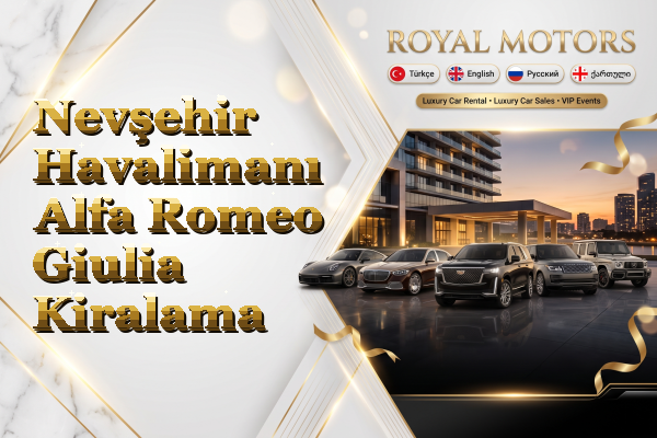 Nevşehir Havalimanı Alfa Romeo Giulia Kiralama