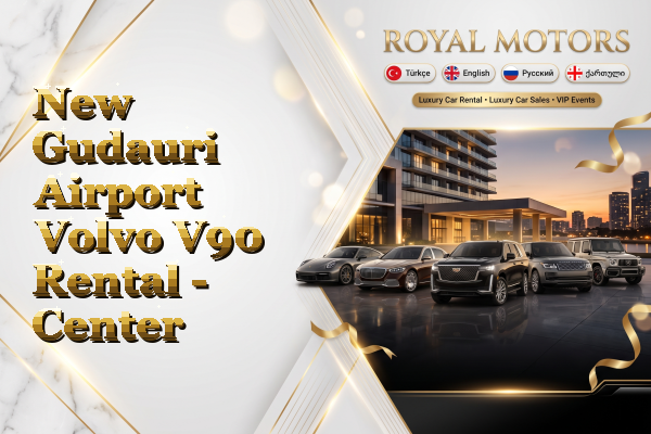 New Gudauri Airport Volvo V90 Rental - Center
