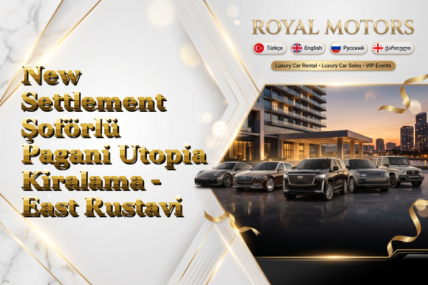 New Settlement Şoförlü Pagani Utopia Kiralama - East Rustavi