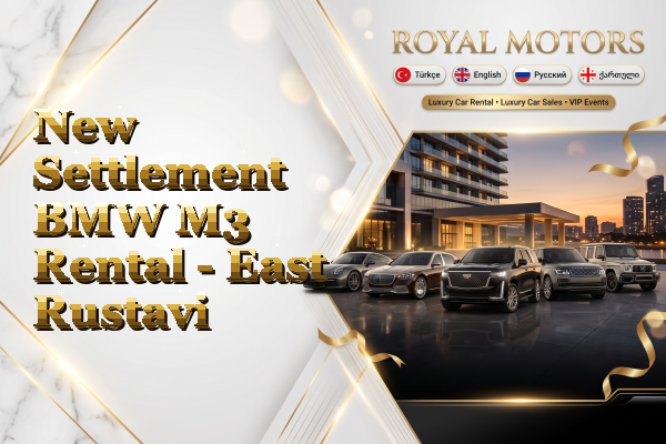 New Settlement BMW M3 Rental - East Rustavi