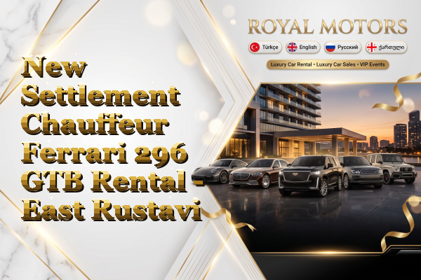 New Settlement Chauffeur Ferrari 296 GTB Rental - East Rustavi