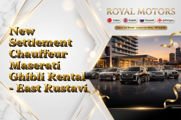 New Settlement Chauffeur Maserati Ghibli Rental - East Rustavi