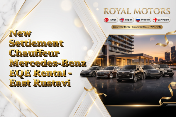 New Settlement Chauffeur Mercedes-Benz EQE Rental - East Rustavi