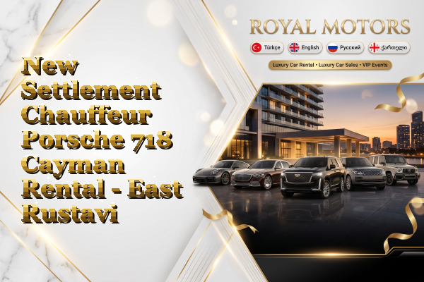 New Settlement Chauffeur Porsche 718 Cayman Rental - East Rustavi