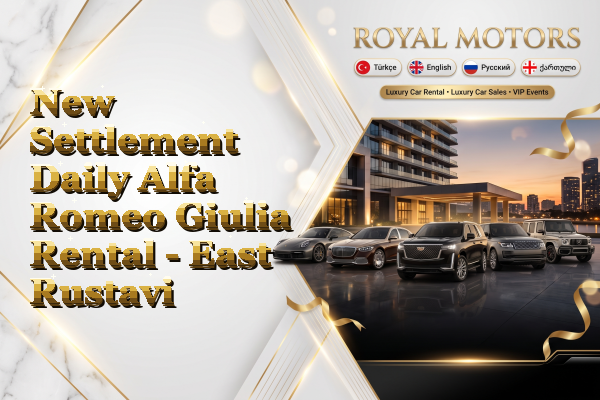 New Settlement Daily Alfa Romeo Giulia Rental - East Rustavi